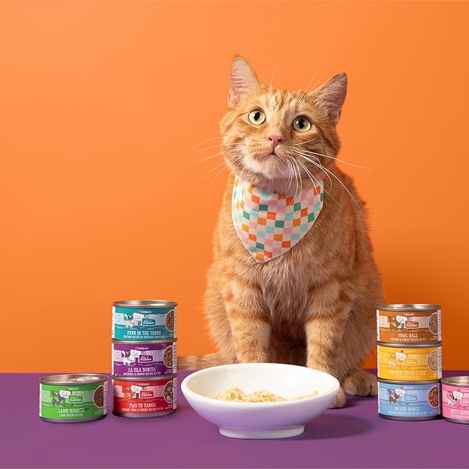 Weruva Cats in The Kitchen, Kitchen Cuties Variety Pack, Wet Cat Food, 3.2oz Can (Pack of 12)