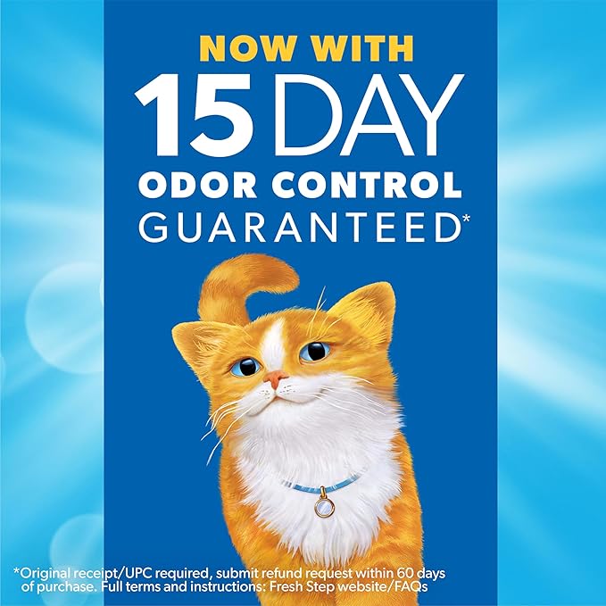 Fresh Step Simply Unscented Clumping Litter,Fresh Step Unscented Cat Litter with Activated Charcoal Technology,14 lb. Box,(Pack of 3)