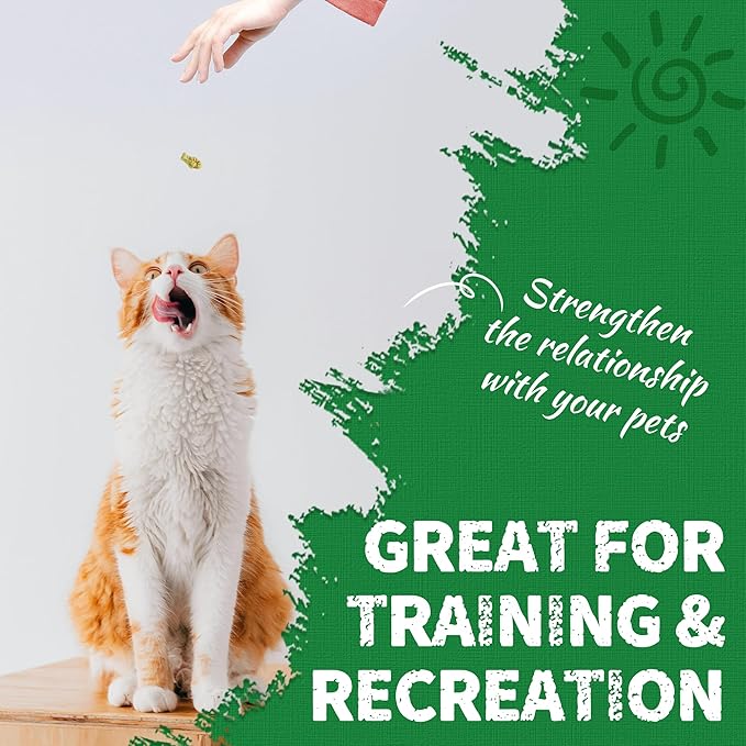 Just Try Cat Treats for Indoor Cats Hairball Control Natural Salmon Healthy Cat Grass Treats Kitten Snacks Training Biscuits Catnip for Cats Dental Care 13.4 OZ