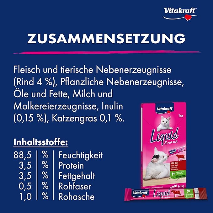 Vitakraft - 23521 - Liquid Snack Boeuf + Inuline