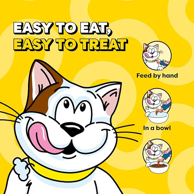 Temptations Creamy Puree Squeezable Lickable Cat Treats, Wet Cat Treats with Tuna, Salmon, and Seafood Medley Variety Pack, 0.42 oz. Tubes, 48 Count