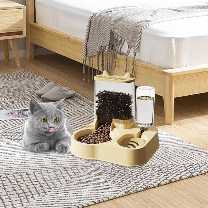 Automatic Dog Feeder – Large Capacity Pet Food Bowl, Programmable Cat Treat Dispenser | Durable Longtail Feeder Accessory for Dogs Cats Home Office Pet Care