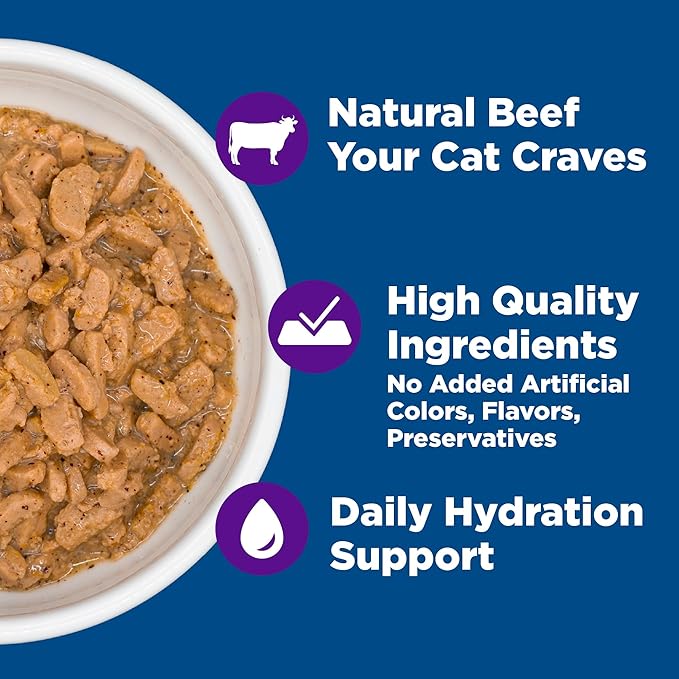 Wellness Complete Health Grilled Adult Canned Wet Cat Food, Natural, Protein Rich, Grain Free, Beef and Lamb Dinner Recipe, 3 oz, Pack of 12 Cans