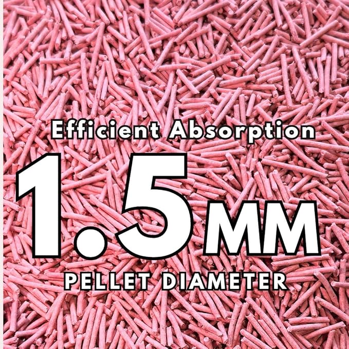 Pea Based Cat Litter, Dust Free Cat Litter, Low Tracking, and Natural Odor Control, Scented and Unscented (4 Pack (1 Case), Sweet Peach)