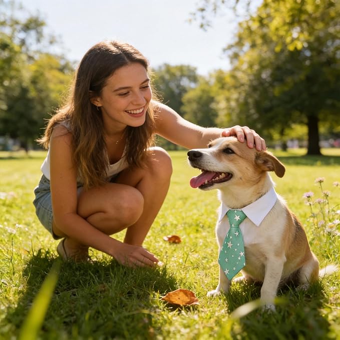 Cat tie and Dog tie Clothing, can be Adjusted According to the Neck Circumference of Pets, is Definitely the Most Handsome pet for Birthday Parties,Weddings, Photography. (Blue, Small)