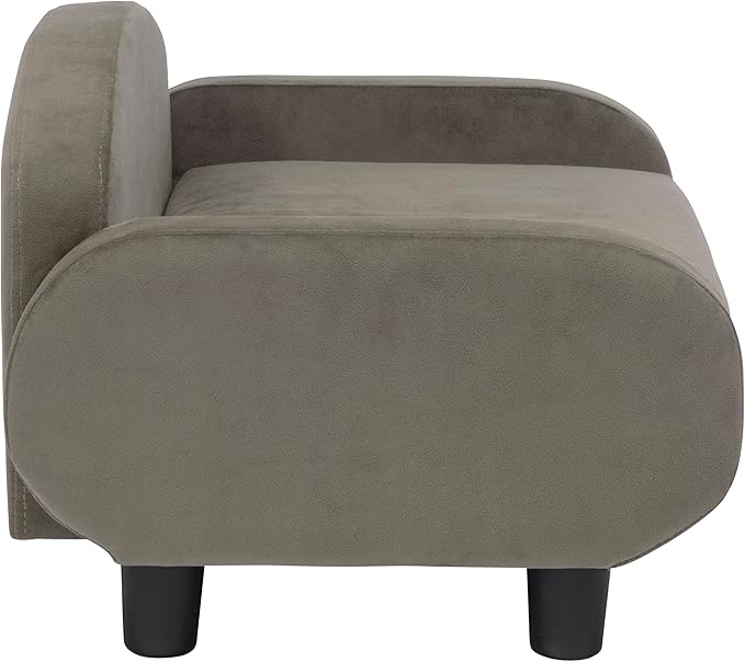 Paws & Purrs Cat Sofa Bed, Pet Couch for Indoor Cats Elevated Cat Beds with Removable Washable Mattress Cover for Kitten, Puppy or Small Animal- 31.5" Wide, Ash