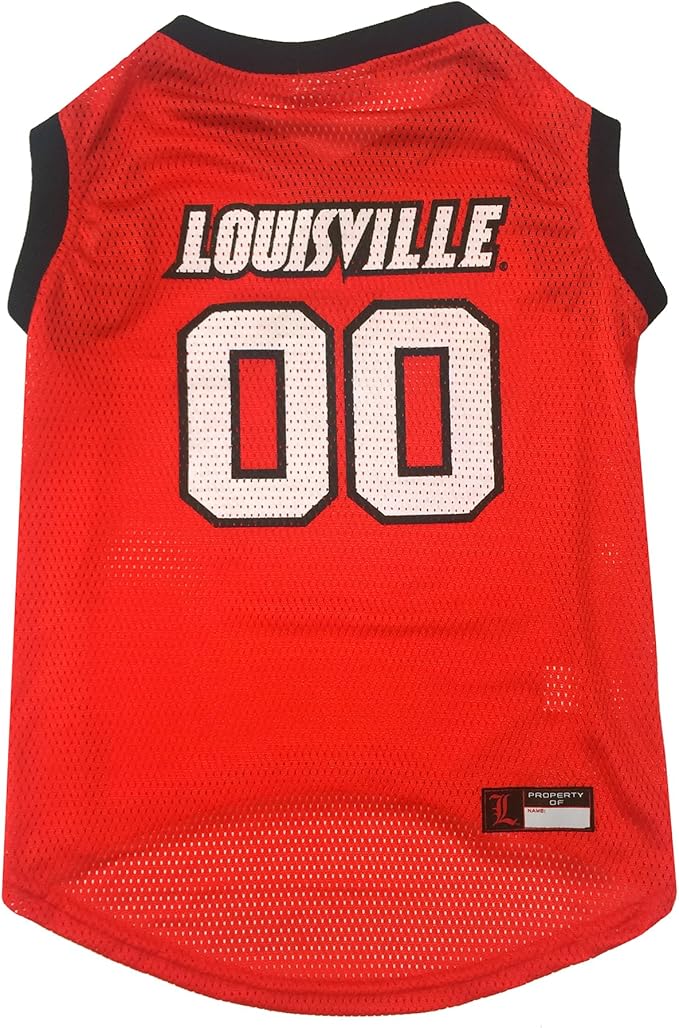 NCAA Basketball Pet Jersey LOUISVILLE CARDINALS Dog Jersey, Small