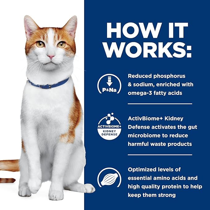 Hill's Prescription Diet k/d Early Support Kidney Care Wet Cat Food, Chicken, Vegetable & Rice Stew, 2.9 oz. Cans, 24-Pack