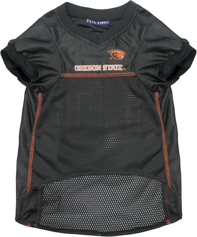 Pets First NCAA College Oregon State Beavers Mesh Jersey for DOGS & CATS, Small.Licensed Dog Jersey with your Favorite Football/Basketball College Team