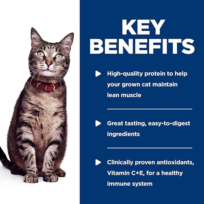 Hill's Science Diet Adult 1-6 Wet Cat Food, Ocean Fish, 2.8 oz. Pouches, 24-Pack