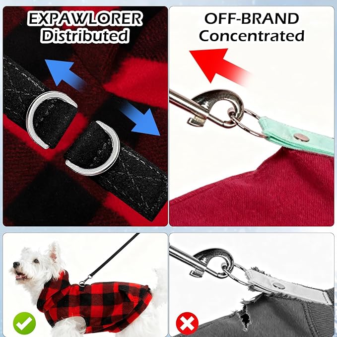 EXPAWLORER Dog Hoodie Fleece Sweater Vest, Hooded Dog Sweatshirt Fall Winter Pet Clothes with Leash Hole, Sleeveless Warm Cozy Puppy Clothing for Cat Small Medium Large Dogs Girl Boy, Purple XS