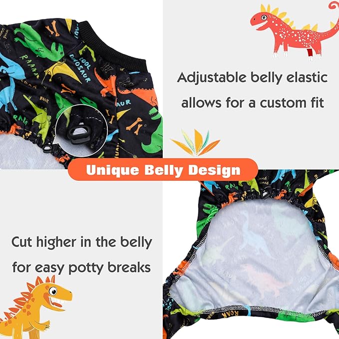 CuteBone Fleece Dog Pajamas Clothes Puppy Jammies Pet Apparel Cat Onesie for Chihuahua Yorkie Frenchies P316S