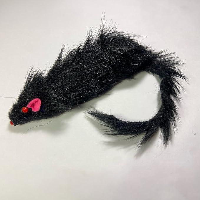 SPOT Shaggy Plush Ferret - Interactive Rattle and Catnip Fuzzy Toy for Indoor Cats and Kittens, Large Size Perfect for Pouncing, Chasing, Hunting, 11 Inches (Pack of 2)