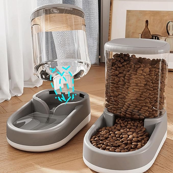 Pet Feeding Bowl Cats Water Dispenser Food Feeder Treat Bowl Automatic Dog Houseware Watering Supplies Pet