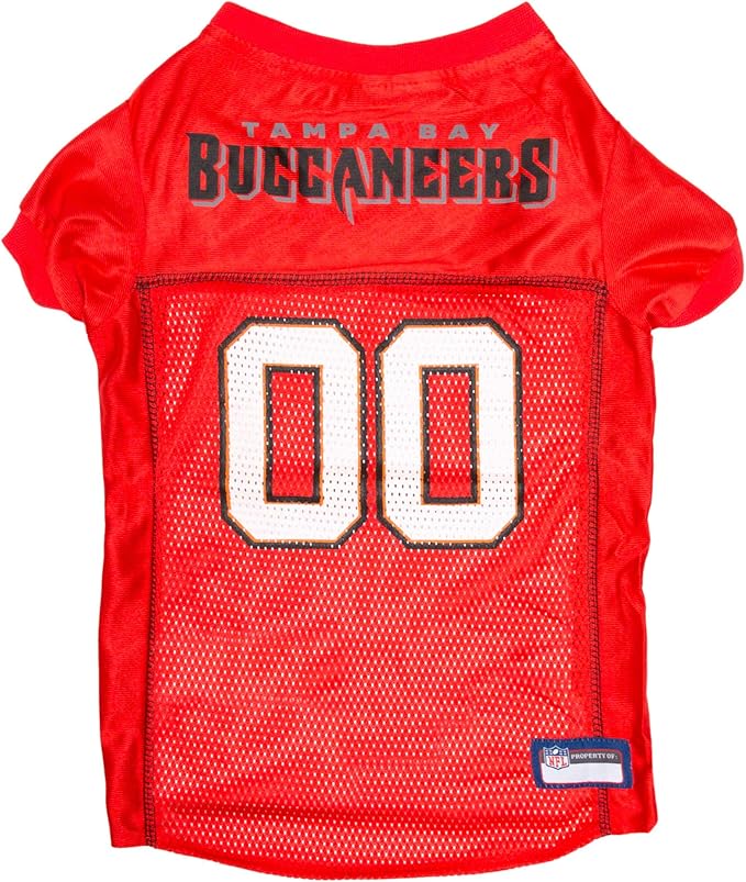NFL Tampa Bay Buccaneers Red Mesh Pet Football Jersey (Medium)