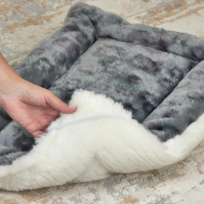 MidWest Homes for Pets Reversible Pet Bed; Machine Washable; Great for Giant Dog Breeds; Spotted Gray; 54"; 40254-FVGYS