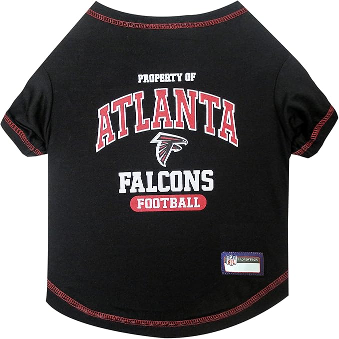 NFL Atlanta Falcons Dog T-Shirt for Pets, Size X-Large. Officially Licensed Pet Shirt with Team Logo, Soft Stretchable Comfort Fit Apparel for Dogs & Cats