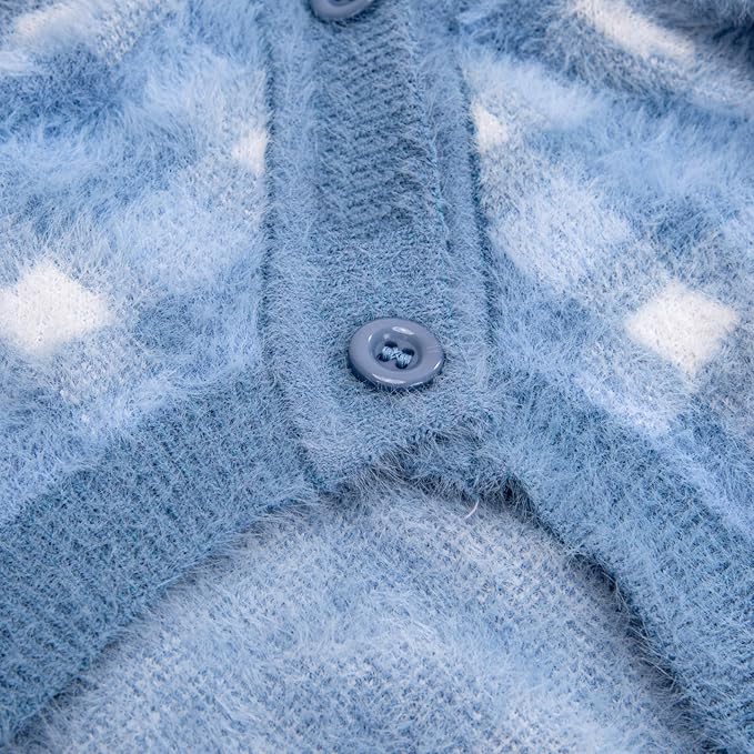 Dog Sweater, Sweaters for Small Dogs, Warm Soft Pet Clothes for Puppy, Medium Large Cat, Dogs Girl or Boy, Dog Shirt for Winter Christmas (Blue, Small)