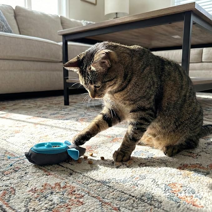 SPOT Doc and Phoebe's Cat Hunting Snacker - Interactive Indoor Treat Dispenser, Encourage Natural Instincts to Hunt, Provide Mental Stimulation, Solve Behavioral Problems & Obesity, Pack of 1 Mouse
