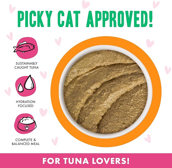 Weruva B.F.F. Play - Best Feline Friend Paté Lovers, Aw Yeah!, Tuna & Salmon Oh Snap! with Tuna & Salmon, 5.5oz Can (Pack of 8)