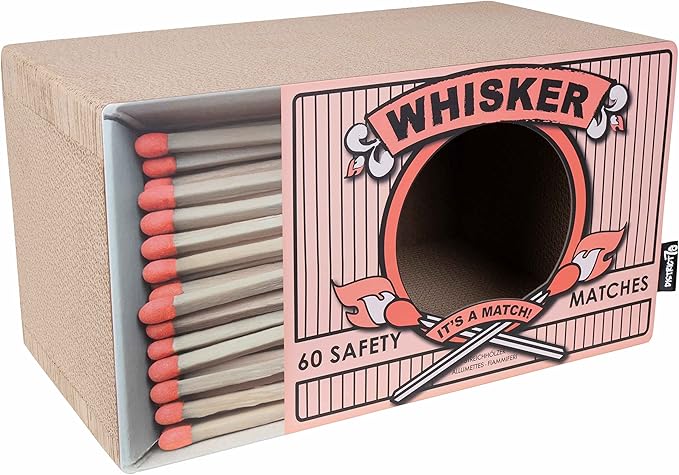 WHISKER - Cardboard Cat Scratcher - 55 x 29 x 30 cm - White, Black and Pink - Color: Black
