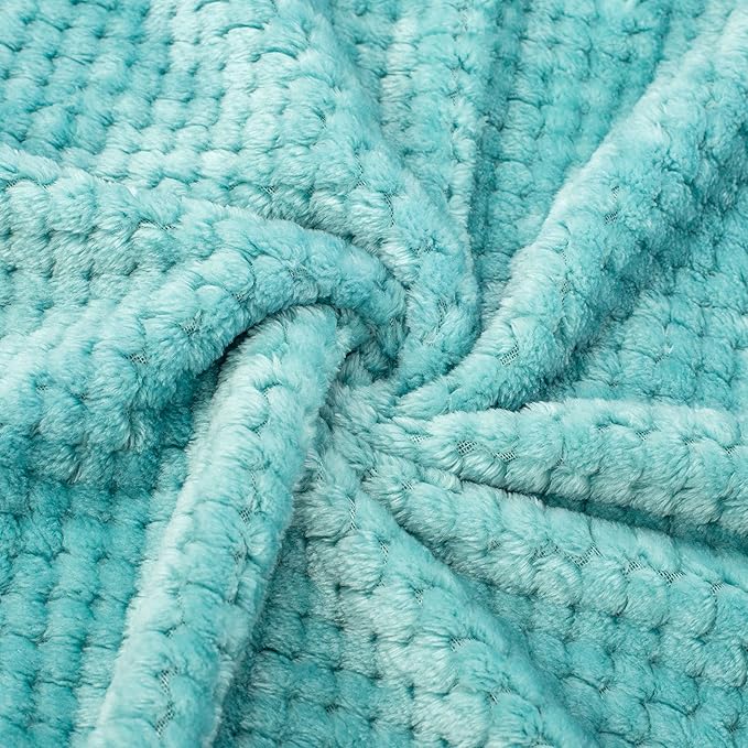 Pet Blanket for Dogs or Cats - Warm Soft Fuzzy Plush Fleece Throw for Puppy, Kitten, Small, Medium, Large Pets - Bed, Couch, Sofa, Travel (S/24" x 32", Robin Blue)
