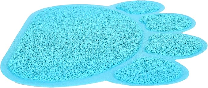 Fydun Cat Litter Tray, PVC Dog Mat Antislip Shape Pet Puppy Non Slip Box Liners Feeding Bowl Placemat Supplies for Cats and Dogs (Claw Shape)
