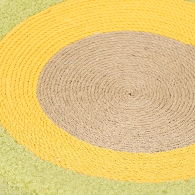 Pongnas Adorable Avocado Shaped Cat Scratcher Bed with Premium Sisal 3 inLounge Pad for Claw Care,Posture Support & Furniture