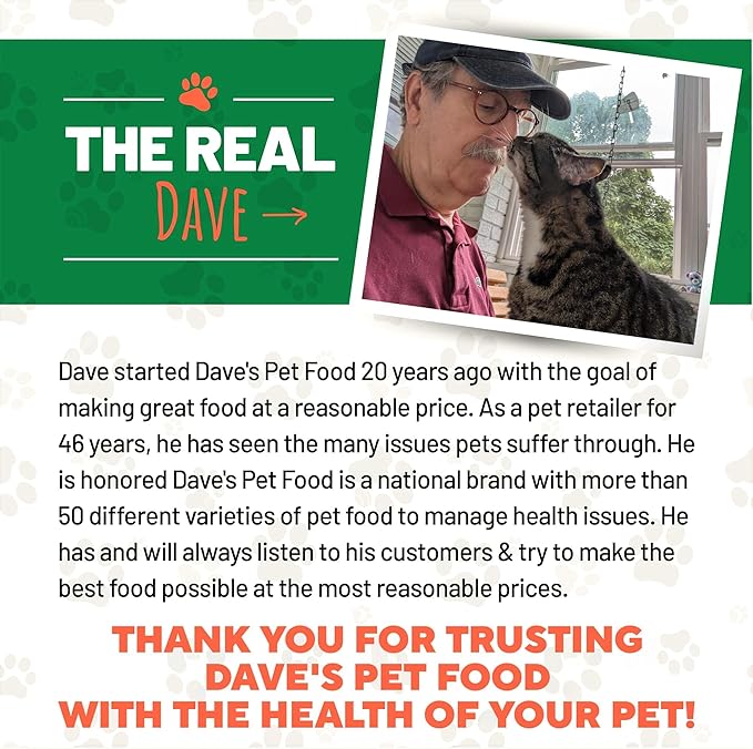 Dave's Pet Food Grain Free Wet Cat Food Gravy (Tuna & Shrimp Dinner in Gravy), Naturally Healthy Canned, Added Vitamins, 5.5 oz Cans (12 Pack)