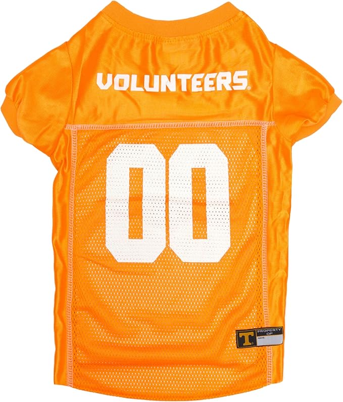 Pets First NCAA College Tennessee Volunteers Mesh Jersey for DOGS & CATS, XX-Large. Licensed Dog Jersey with your Favorite Football/Basketball College Team