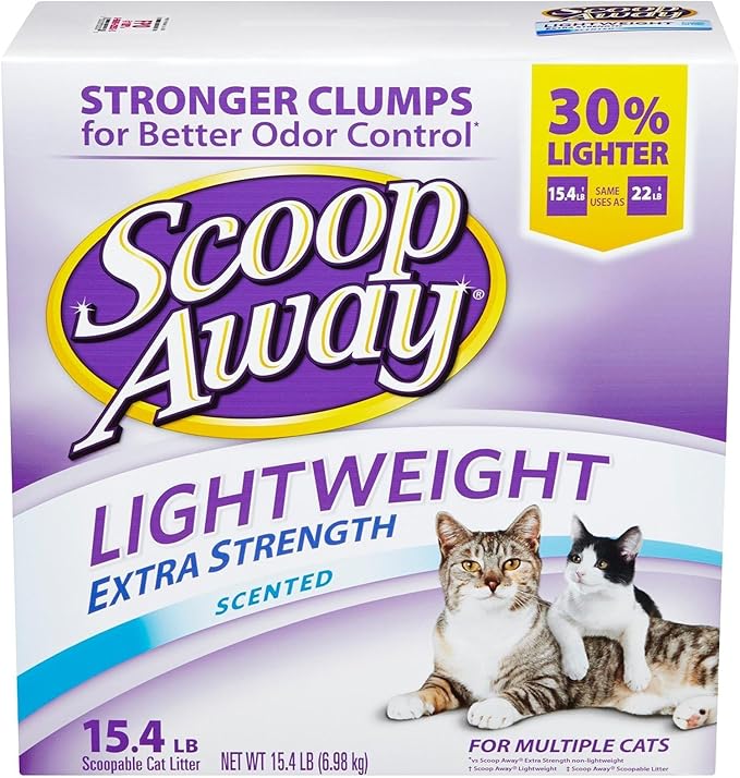 Scoop Away Lightweight Extra Strength, Scented Cat Litter, 15.4 lb