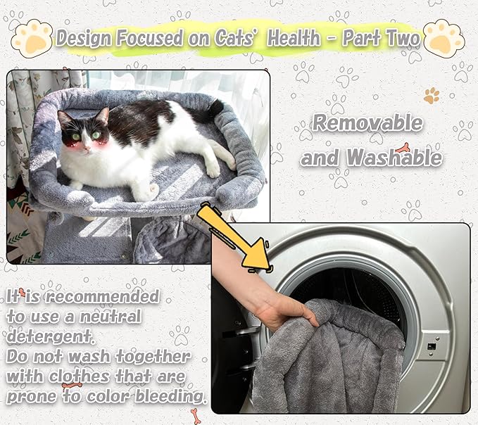 28.4" Small Cat Tree Tower,Cat Scratching Post for Indoor Cats,Featuring with Cat Cave & Cozy Perch,Cat Self Groomer and Interactive Dangling Ball Great for Kittens/Cats (Smoky Gray, Large)