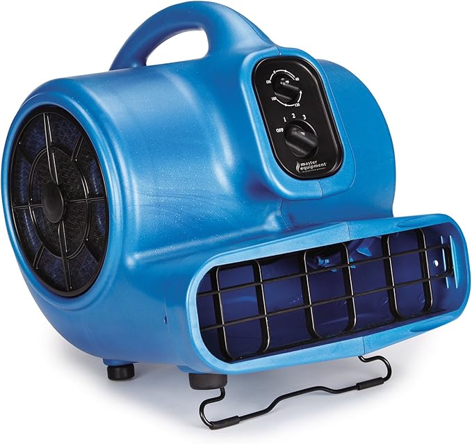 PetEdge Master Equipment Blue Force Air Dryer with Cage – Quiet Pet Fur Dryer Offers 3 Speeds Up to 2,000 CFM, 0.33 HP