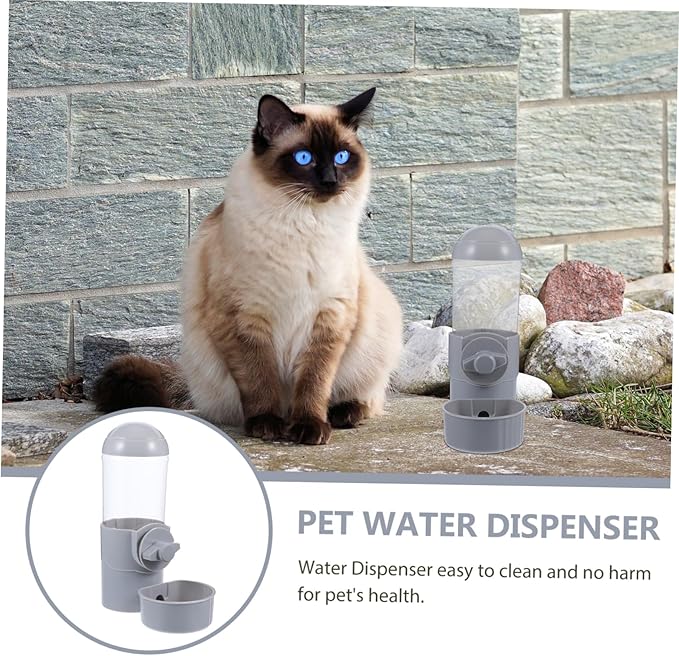 BESPORTBLE Wear-Resistant Automatic Cat Water Dispenser Hanging Dog Feeder Convenient Water Supply for Pets Cover Access Stable Design to Prevent Spills