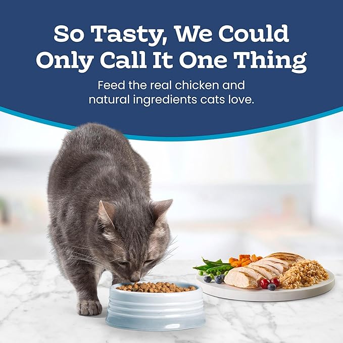 Blue Buffalo Tastefuls Natural Dry Food for Adult Indoor Cats, Chicken & Brown Rice Recipe, 22-lb. Bag