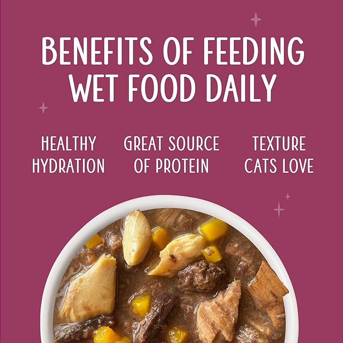 Weruva Senior Cat Food, Tuna and Salmon in Gravy, 5.5oz Can, Pack of 8