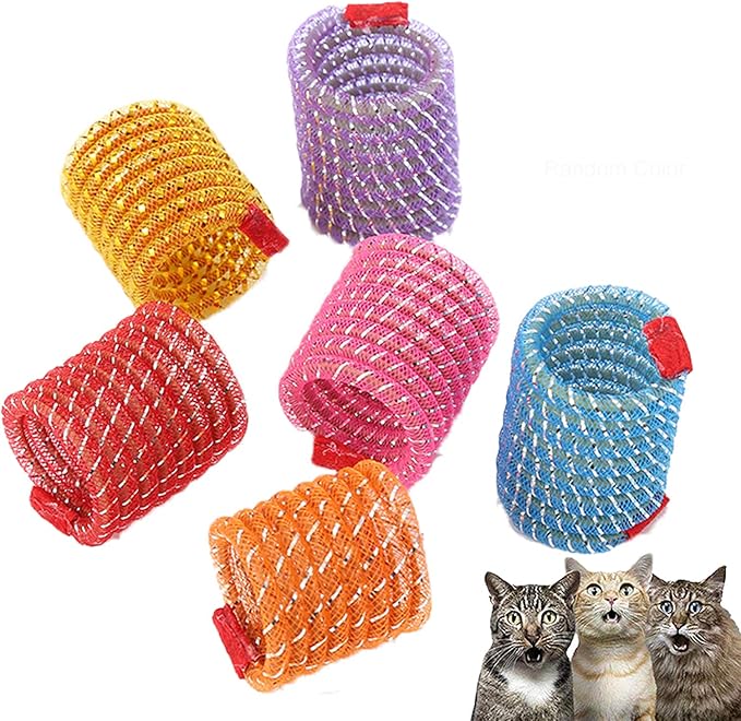 ISMARTEN Pet Wide Colorful Springs Cat Toys for Cat Kitten Pets (Random Color) (5pcs)