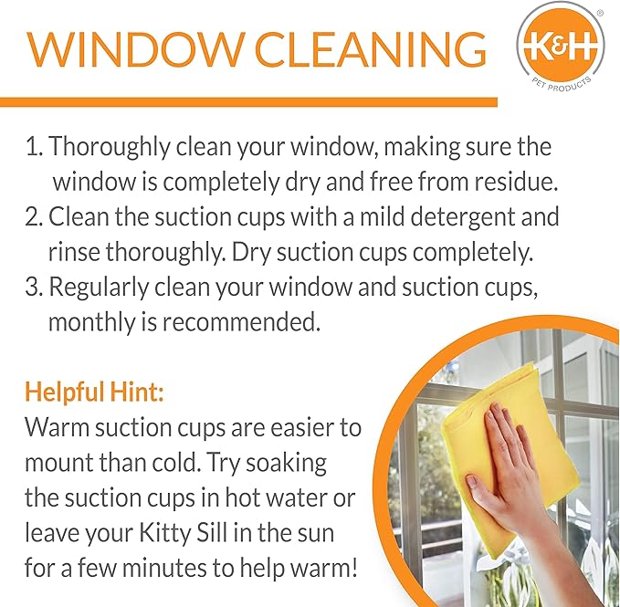 K&H Pet Products, Creative Solutions Cat Window Lounger Double, 1 Count