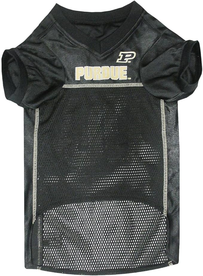 Pets First NCAA College Purdue Boilermakers Mesh Jersey for DOGS & CATS, X-Small.Licensed Dog Jersey with your Favorite Football/Basketball College Team