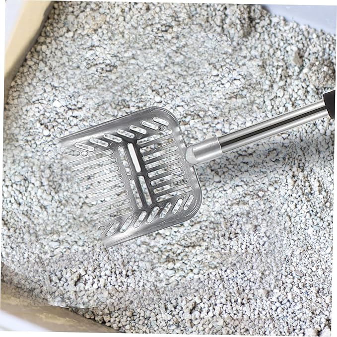 Levemolo Long Handle Cat Litter Scooper Lightweight Cleaning Tool with Detachable Grip for Household Pet Store Use Suitable for Various Cat Litters