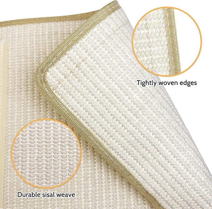Fhiny Sisal Cat Scratcher Bed, 3 in 1 Kitten Hammock Chair Scratching Pad for Indoor Cat Natural Sisal Scratch Post Ball Kitty Lounge Cat Furniture for Clawing Sleeping Play