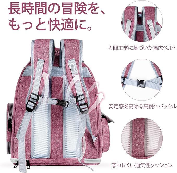 Cat Backpack Carrier with Large Space Bubble Window, Airline Approved Breathable Pet Carrier for Small Dogs Cats up to 15lbs, Foldable for Travel Hiking & Outdoor Use