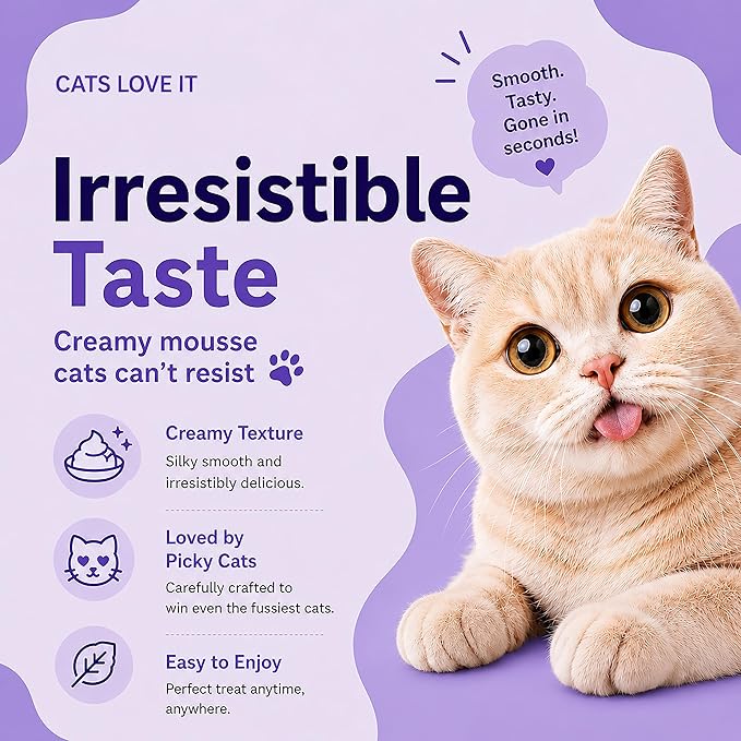 PAWLI 7-in-1 Functional Lickable Cat Treats Variety Pack, Squeeze Cat Treats for Skin Coat, Hairball, Digestive, Urinary & More, Grain-Free Cat Snacks, 7 Count 7 Flavors (3.5 oz Total)
