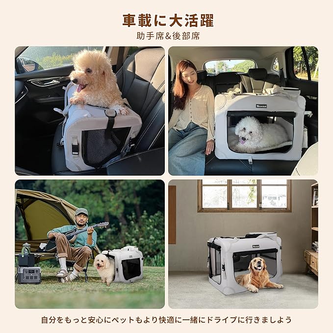 Extra Large Cat Carrier for 2 Cats Collapsible Soft Pet XL Crate for Large/Medium Cats 20lbs Car Travel Portable Bag with Water Bottle Slot For Long Trips (Blue, 24.0"L x 16.5"W x 16.5"H)
