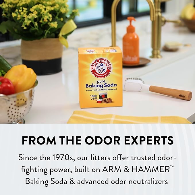 ARM & HAMMER Hardball Lightweight Platinum Multi-Cat Clumping Cat Litter Odor Control, Easy No-Mess Scooping, Garden Bloom Scent, 8.5 Lbs.