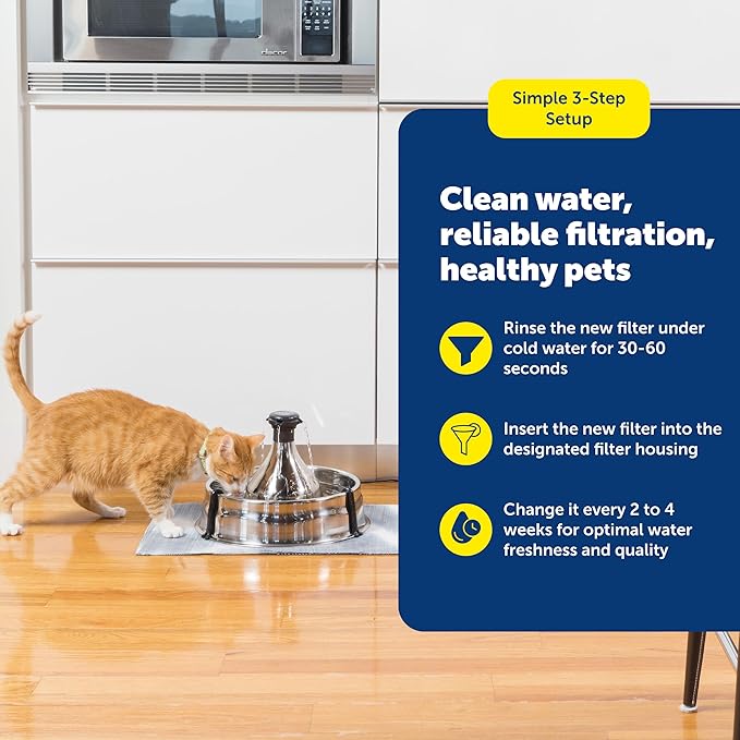 PetSafe Drinkwell Replacement Carbon Filters, Dog and Cat 360 Water Fountain Filters