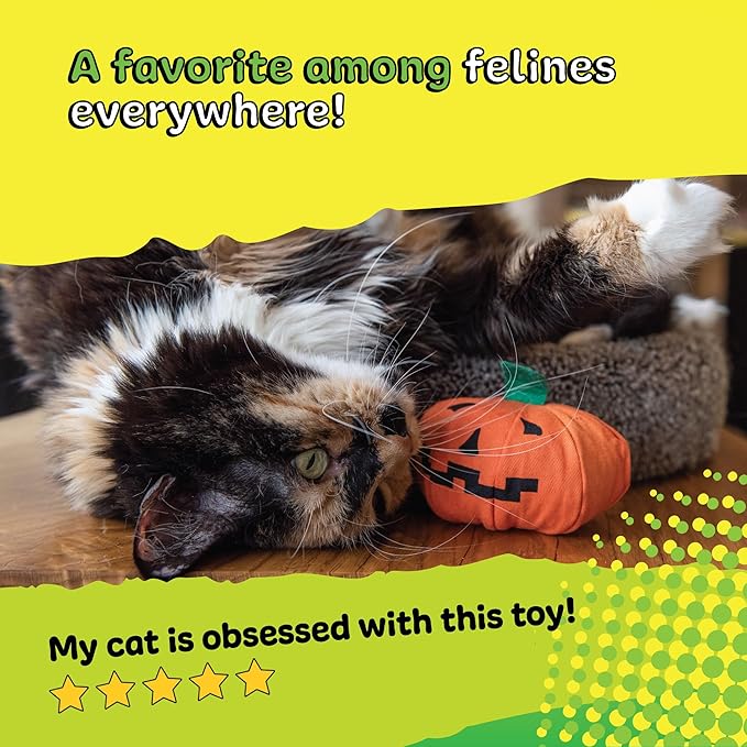 Yeowww Halloween Pumpkin Catnip Toy