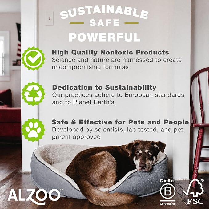 ALZOO Plant Based Flea & Tick Cat Collar, Helps Repel Fleas, Ticks & Mosquitoes, Plant-Based Active Ingredients, Phthalates and PVC Free, Up to 8 Months Protection, Pack of 2