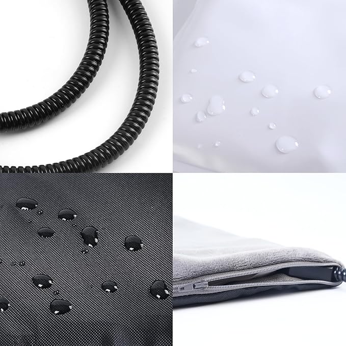 Outdoor Heating Pad for Dog，Heating Pet Bed for Small, Medium, Large and Dogs/Cats - Auto Temperature Control Outdoor Heated Pet Pad. (XL -28 x 16 inch)