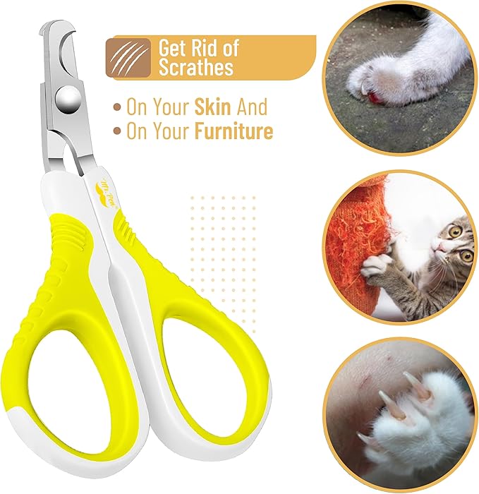 Mr. Pen- Cat Nail Clipper, Stainless Steel, Professional Sharp Cat Claw Trimmer for Small and Medium Cats, Pet Nail Clipper with Sturdy Non Slip Handle